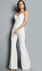 Jovani 09381 - Peplum Jacket Two-Piece Jumpsuit - view 4