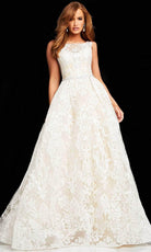 Jovani F00988 - Sleeveless Bateau Neck Evening Dress - designer wedding dress at Silhouette Dresses