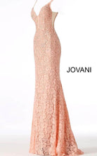 Jovani - Fitted Lace Prom Dress 48994 - view 15
