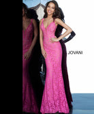 Jovani - Fitted Lace Prom Dress 48994 - view 14