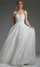 Jovani JB07165 - Textured Corset Bridal Gown - designer wedding dress at Silhouette Dresses