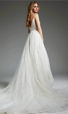 Jovani JB07647 - Glitter A-Line Bridal Gown - view 4