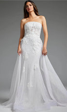 Jovani JB24560 - Strapless Overskirt Bridal Gown - designer wedding dress at Silhouette Dresses