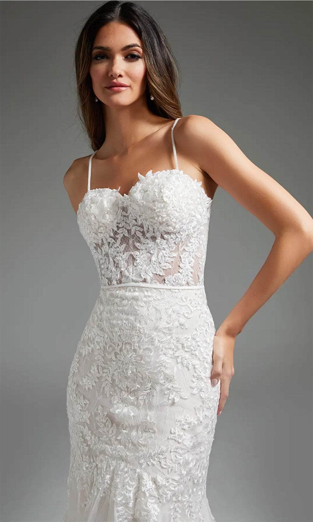 Jovani JB38490 - Sweetheart Trumpet Bridal Gown - view 4