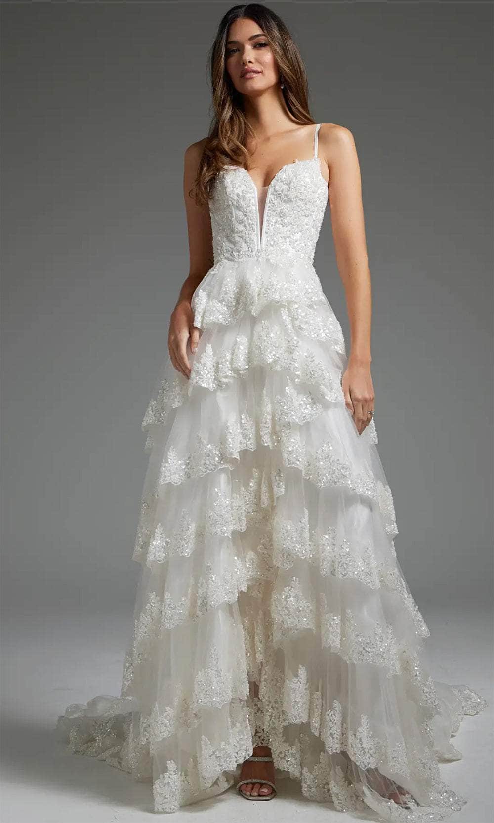 Jovani JB38641 - Ornate Tiered Bridal Gown - designer wedding dress at Silhouette Dresses
