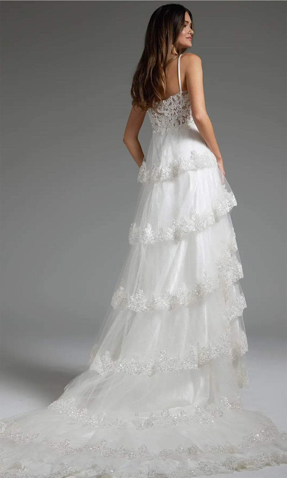 Jovani JB38641 - Ornate Tiered Bridal Gown - detail view