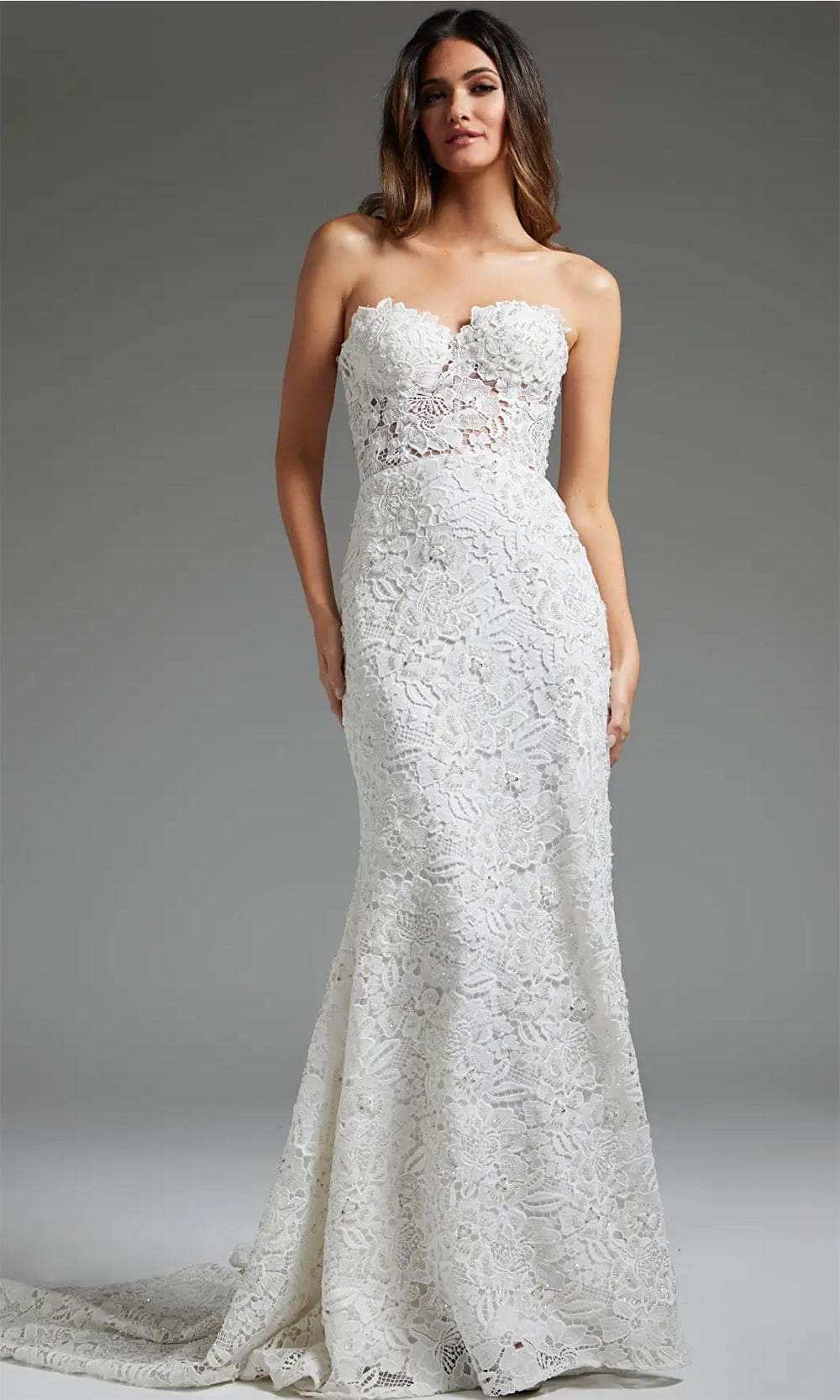 Jovani JB39733 - Lace Bodice Bridal Gown - designer wedding dress at Silhouette Dresses