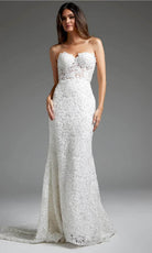 Jovani JB39733 - Lace Bodice Bridal Gown - detail view