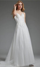 Jovani JB40513 - Embroidered Tulle Bridal Gown - designer wedding dress at Silhouette Dresses