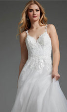 Jovani JB40513 - Embroidered Tulle Bridal Gown - view 4