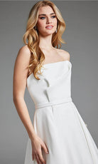 Jovani JB40599 - Strapless Pleated A-Line Bridal Gown - view 5