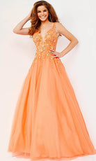 Jovani 22831 - Lace Applique A-Line Prom Gown - designer prom dress at Silhouette Dresses