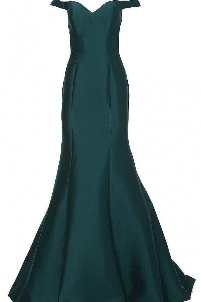 JVN by Jovani JVN3245 - Off-Shoulder Long Mermaid Dress - detail view