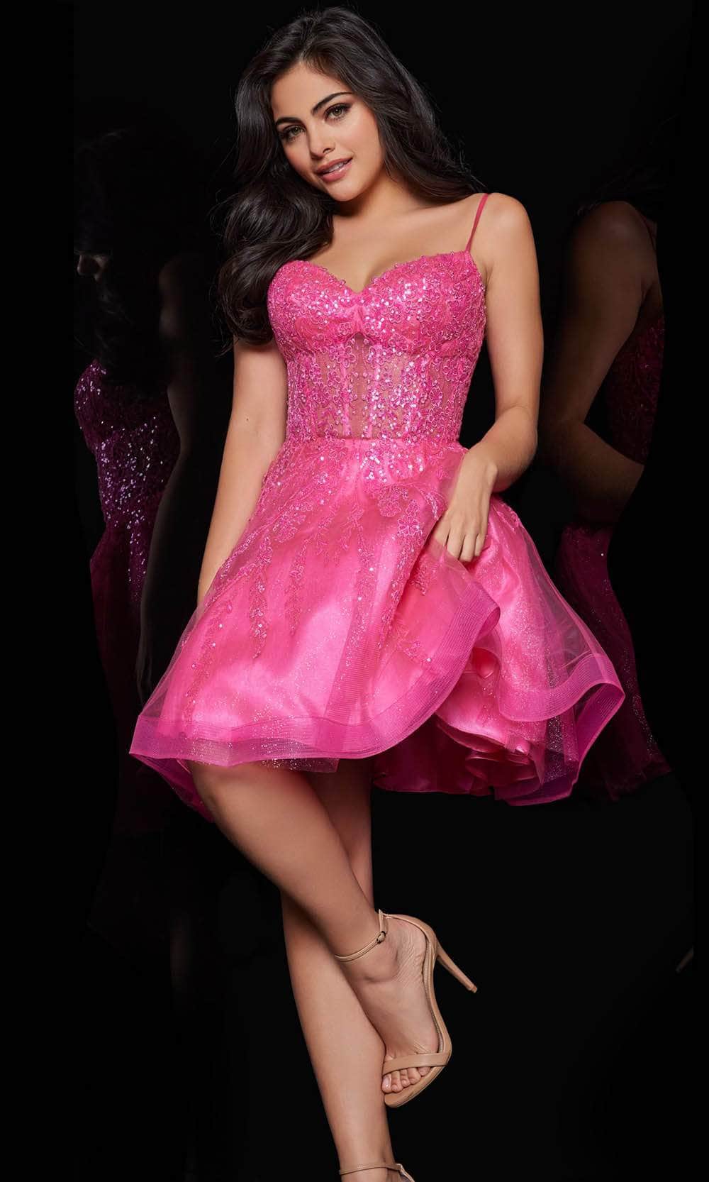 Jovani 25912 - Sweetheart Sparkly A-Line After Prom Dress - designer homecoming dress at Silhouette Dresses