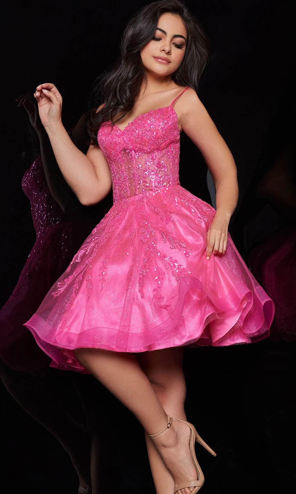 Jovani 25912 - Sweetheart Sparkly A-Line After Prom Dress - detail view