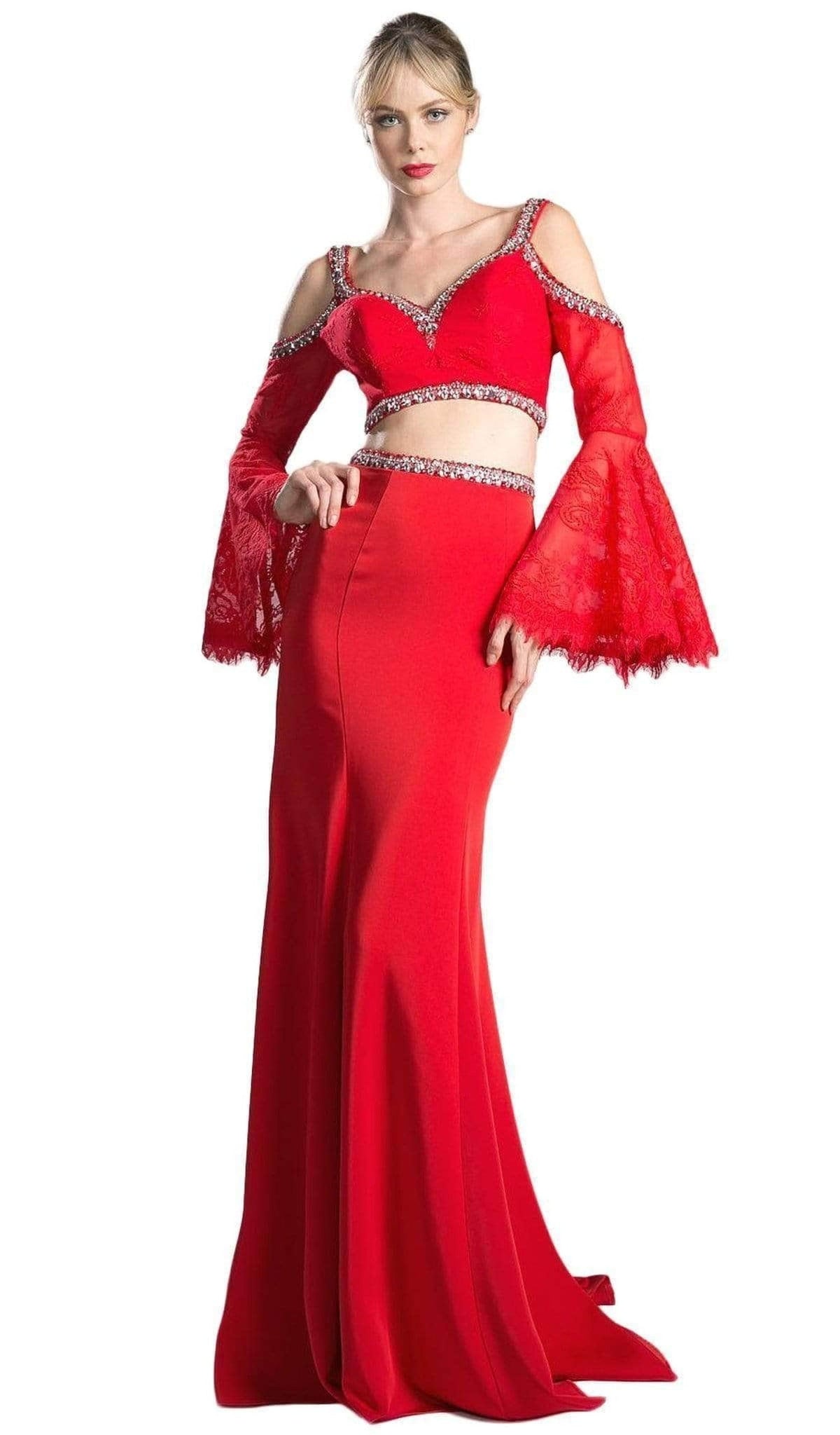 Ladivine 13114 - Embellished Two Piece Sheath Dress