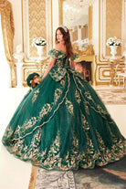 Ladivine 15701 - Ruffled Off Shoulder Ballgown