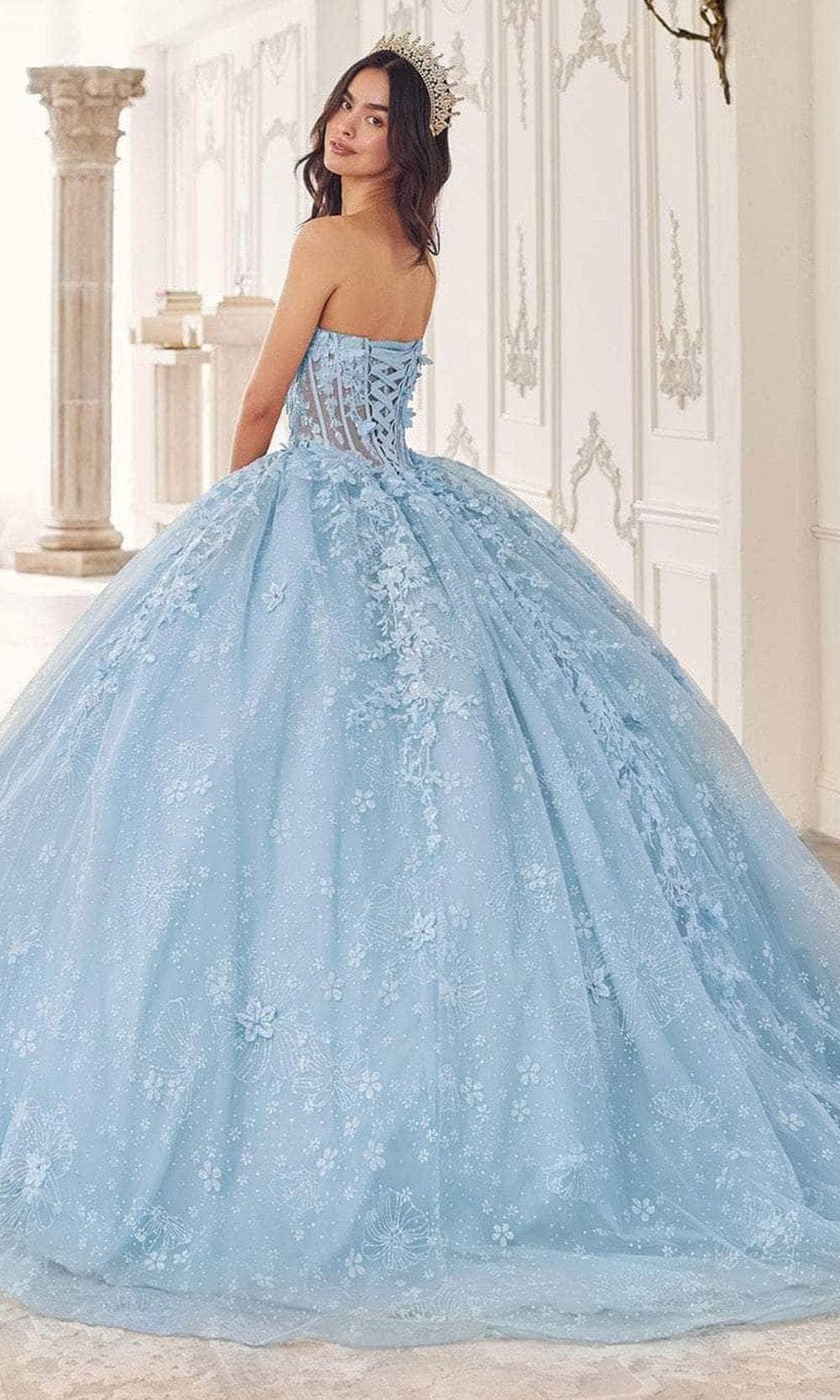 Ladivine 15719 - Applique Ornate Ballgown