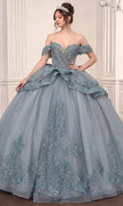 Ladivine 15729 Off Shoulder Embroidered Quinceanera Dress