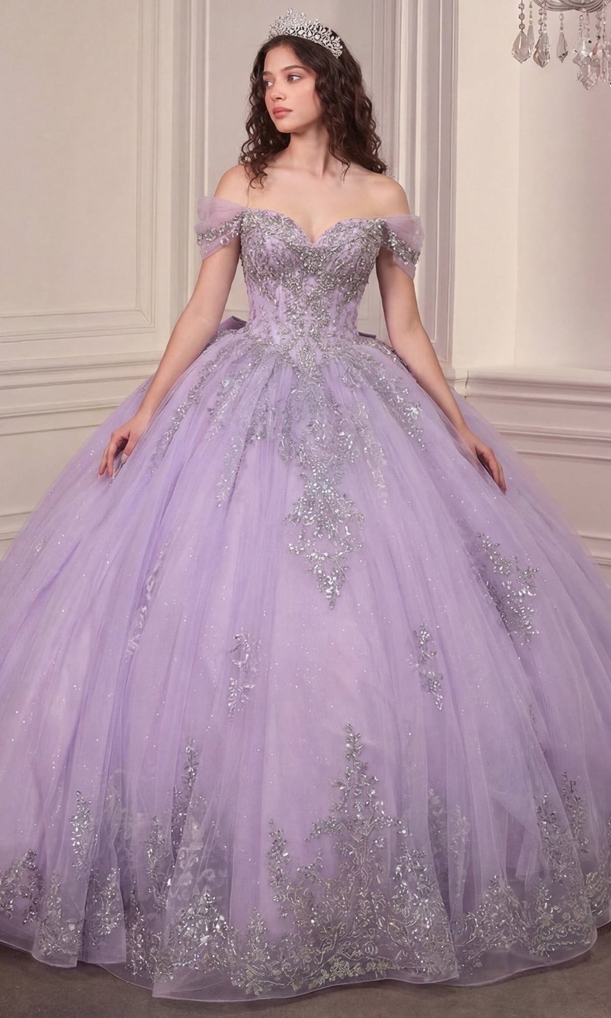 Ladivine 15730 Crystal Beaded Sweetheart Quinceanera Dress - Silhouette Dresses