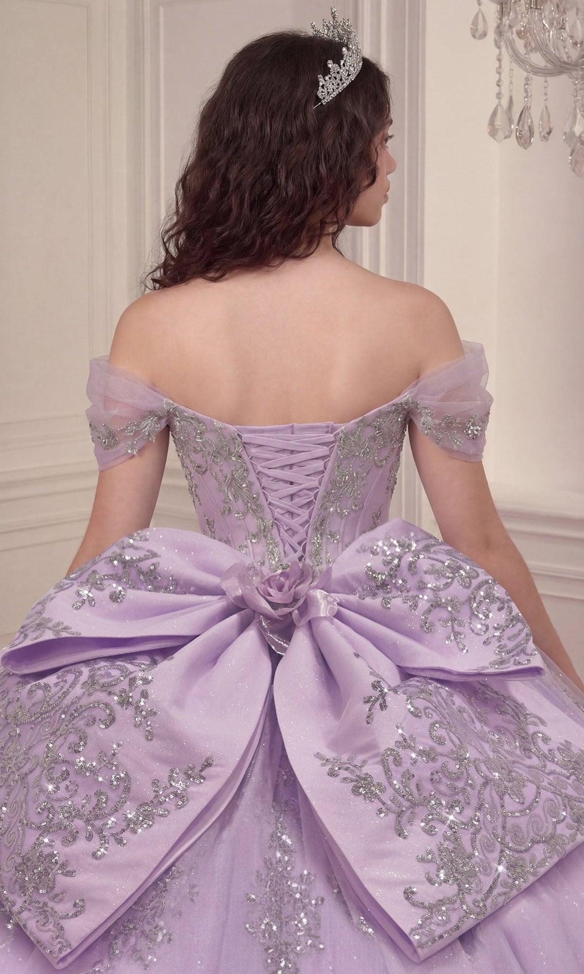 Ladivine 15730 Crystal Beaded Sweetheart Quinceanera Dress - Silhouette Dresses