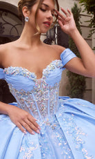 Ladivine 15745 Beaded Embellished Quinceanera Dress