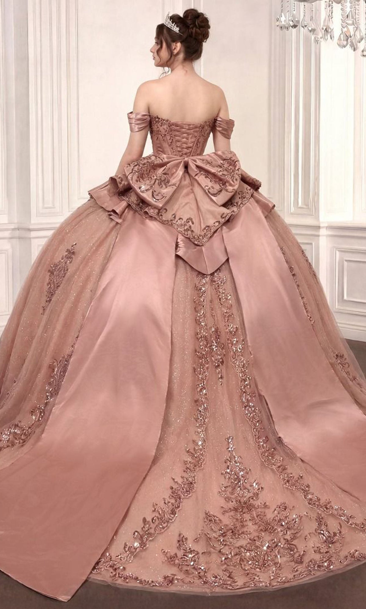 Ladivine 15745 Beaded Embellished Quinceanera Dress