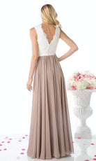 Ladivine 1965 - V Neck Lace Scalloped A-line Dress