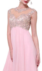 Ladivine 72 - Embellished Illusion Gown