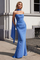 Ladivine 7433 - Sash Chiffon Long Gown