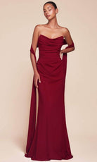 Ladivine 7433 - Sash Chiffon Long Gown