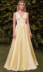 Ladivine 7447 - Ruched A-Line Evening Dress