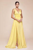 Ladivine 7469 Satin A-Line Dress