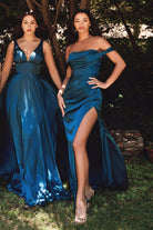 Ladivine 7469 Satin A-Line Dress