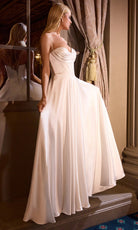 Ladivine 7481W - Sweetheart Neck Flowing A-line Gown