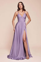 Ladivine 7485 - Soft Satin A-Line Gown