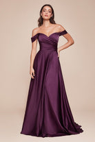Ladivine 7493 - Sweetheart Satin Evening Gown