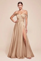 Ladivine 7493 - Sweetheart Satin Evening Gown