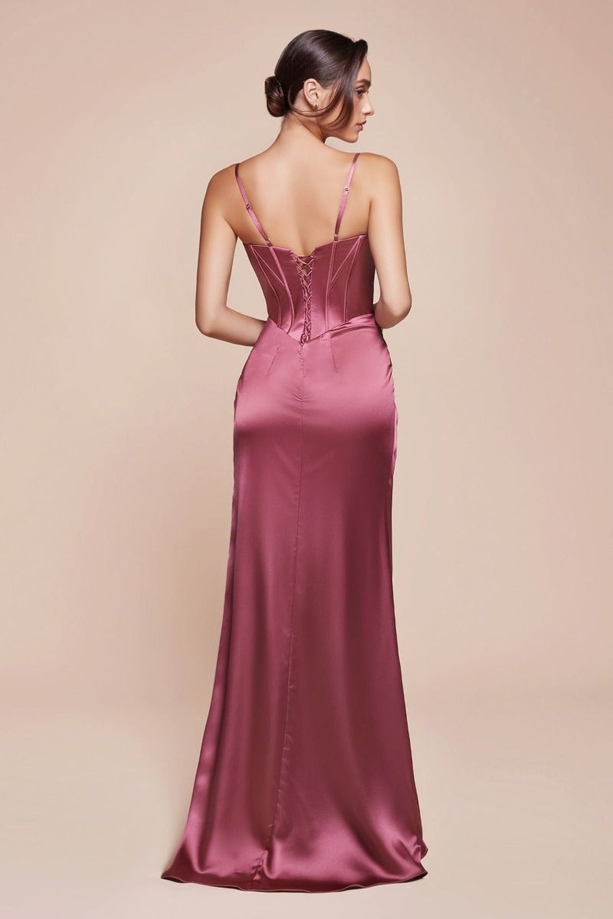 Ladivine 7495 - Corset Bodice Sheath Prom Gown