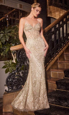 Ladivine C163 - Sweetheart Fitted Evening Dress