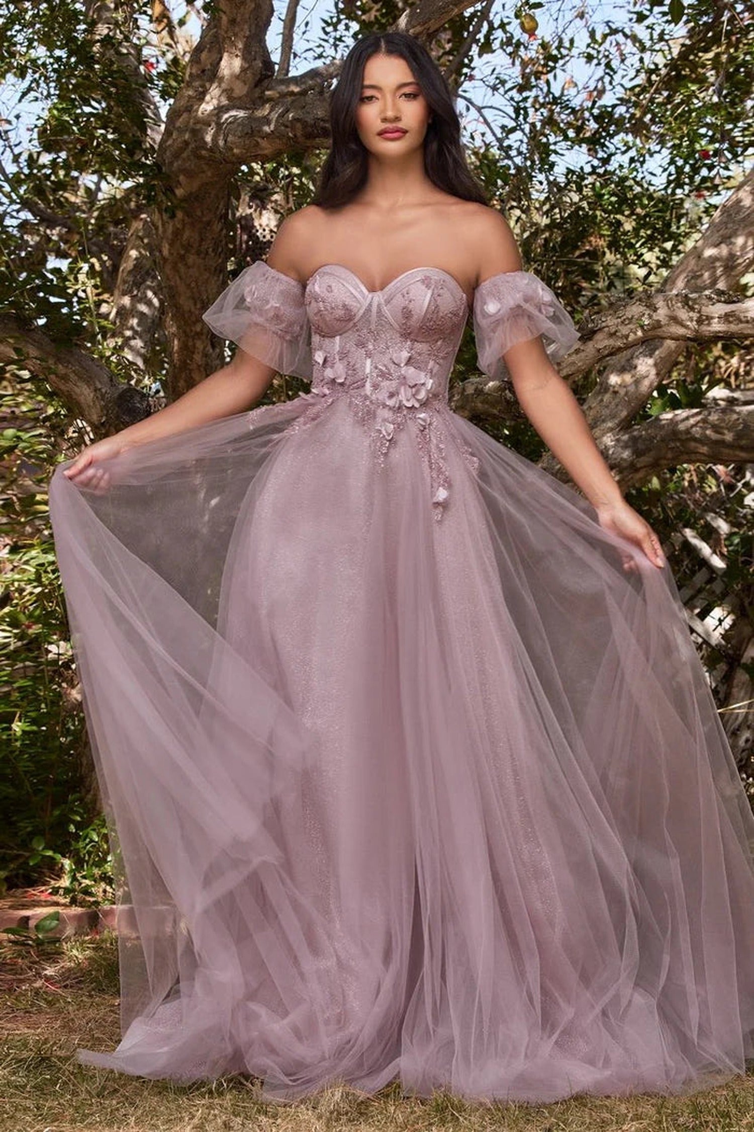 Ladivine CB080 - Detached Off Shoulder Ball gown