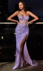 Ladivine CB084 - Glitter Corset Prom Dress