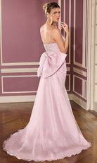 Ladivine CB167 - Beaded Modified Scoop Neck Mermaid Gown