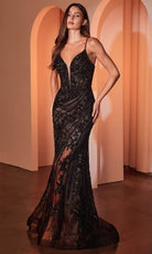 Ladivine CC0389 - Sequin Sheath Evening Dress