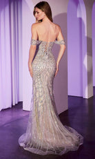 Ladivine CC0689 - Embellished Lace Up Evening Dress