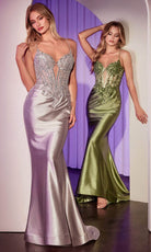 Ladivine CC2401 - Lace Up Back Gown