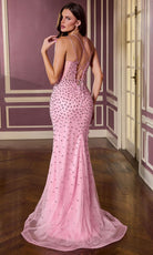 Ladivine CC3902 Illusion Corset Beaded Dress