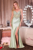 Ladivine CC408 Sleeveless Beaded Top Dress