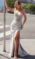 Ladivine CC475 - Strapless Scoop Evening Dress