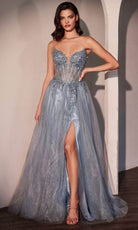Ladivine CC487 - Sequin Embellished A-Line Evening Dress